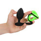 Ouch! Butt Plug with Cock Ring and Ball Strap Silicone