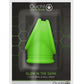 Ouch! Cock Ring and Ball Strap Silicone Separator - Glow In The Dark/Green