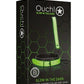 Ouch! Collar Leash - Black/Glow In The Dark/Green