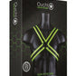 Ouch! Cross Harness - Black/Glow In The Dark/Green - Large/XLarge