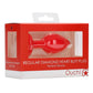Ouch! Diamond Heart Butt Plug - Regular - Red