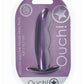 Ouch! Finger Anal Plug Silicone - Metallic - Purple
