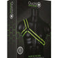 Ouch! Gladiator Harness - Black/Glow In The Dark/Green - Large/XLarge