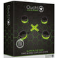 Ouch! Hand and Ankle Cuffs with Hogtie - Glow In The Dark/Green
