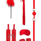 Ouch! Kits Beginners Bondage Kit - Red - 6pc