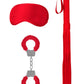 Ouch! Kits Introductory Bondage Kit #1 - Red - 3 Piece Kit