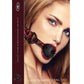 Ouch! Luxury Breathable Luxury Ball Gag - Burgundy/Red