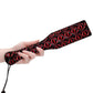 Ouch! Luxury Paddle - Burgundy/Red