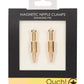 Ouch! Magnetic Nipple Clamps Diamond Pin - Gold