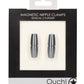 Ouch! Magnetic Nipple Clamps Sensual Cylinder - Grey