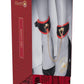 Ouch! Milan Collection Leg Cuffs - Black/Red