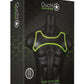 Ouch! Neoprene Harness - Black/Glow In The Dark/Green - Large/XLarge