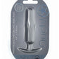 Ouch! Oblong Anal Plug Silicone - Grey/Gun Metal