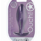 Ouch! Oval Anal Plug Silicone - Metallic - Purple