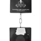 Ouch! Pleasure Furry Handcuffs - Black/Metal