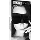 Ouch! Satin Curvy Eye Mask with Elastic Straps - Black