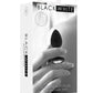 Ouch! Silicone Butt Plug with Removable Jewel - Black