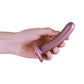 Ouch! Smooth G-Spot Silicone Dildo 5in - Metallic