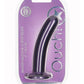 Ouch! Smooth G-Spot Silicone Dildo 6in - Metallic - Purple