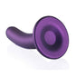 Ouch! Smooth G-Spot Silicone Dildo 6in - Metallic