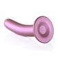 Ouch! Smooth G-Spot Silicone Dildo 7in - Metallic