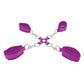 Ouch! Velcro Hand and Leg Cuffs - Purple