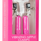 Ouch! Vibrating Nipple Clamps - Pink