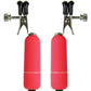 Ouch! Vibrating Nipple Clamps - Red
