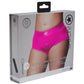 Ouch! Vibrating Strap-On Brief Rechargeable - Pink - XLarge/XXLarge