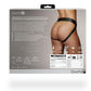 Ouch! Vibrating Strap-On Panty Harness with Open Back Rechargeable