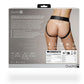 Ouch! Vibrating Strap-On Panty Harness with Open Back Rechargeable