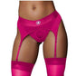 Ouch! Vibrating Strap-On Thong Rechargeable - Pink - Large/Medium