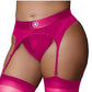Ouch! Vibrating Strap-On Thong Rechargeable - Pink - XLarge/XXLarge