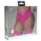 Ouch! Vibrating Strap-On Thong Rechargeable - Pink - XLarge/XXLarge