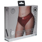 Ouch! Vibrating Strap-On Thong Rechargeable - Red - XLarge/XXLarge