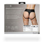 Ouch! Vibrating Strap-On Thong with Removable Butt Straps Rechargeable