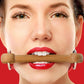 Ouch! Wooden Bridle Gag with Leather Straps
