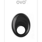 OVO B5 Silicone Cock Ring Waterproof - Black/Chrome - Black