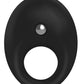 OVO B5 Silicone Cock Ring Waterproof - Black/Chrome