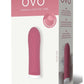 OVO Earth Sahara Rechargeable Silicone Lipstick Vibrator - Red