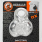 Oxballs Atomic Jack Nutter Ball-Gag and Cocksling - Clear