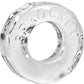 Oxballs Atomic Jock Sprocket Super Stretchy Cock Ring - Clear - 2.8in
