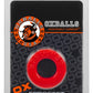 Oxballs Atomic Jock Sprocket Super Stretchy Cock Ring - Red - 2.8in