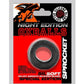 Oxballs Atomic Jock Sprocket Super Stretchy Cock Ring Night Edition - Black