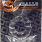 Oxballs Atomic Jock 'The 6 Pack' Sport Cock Ring - Clear