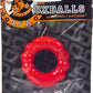 Oxballs Atomic Jock 'The 6 Pack' Sport Cock Ring - Red