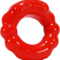 Oxballs Atomic Jock 'The 6 Pack' Sport Cock Ring - Red