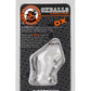 Oxballs Atomic Jock Unit-X Cock Ring and Ball Stretcher - Clear - 3in