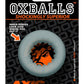 Oxballs Axis Rib Griphold Cockring - Clear/Clear Ice