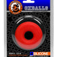 Oxballs Big Ox Super Mega Stretch Silicone Cock Ring - Red